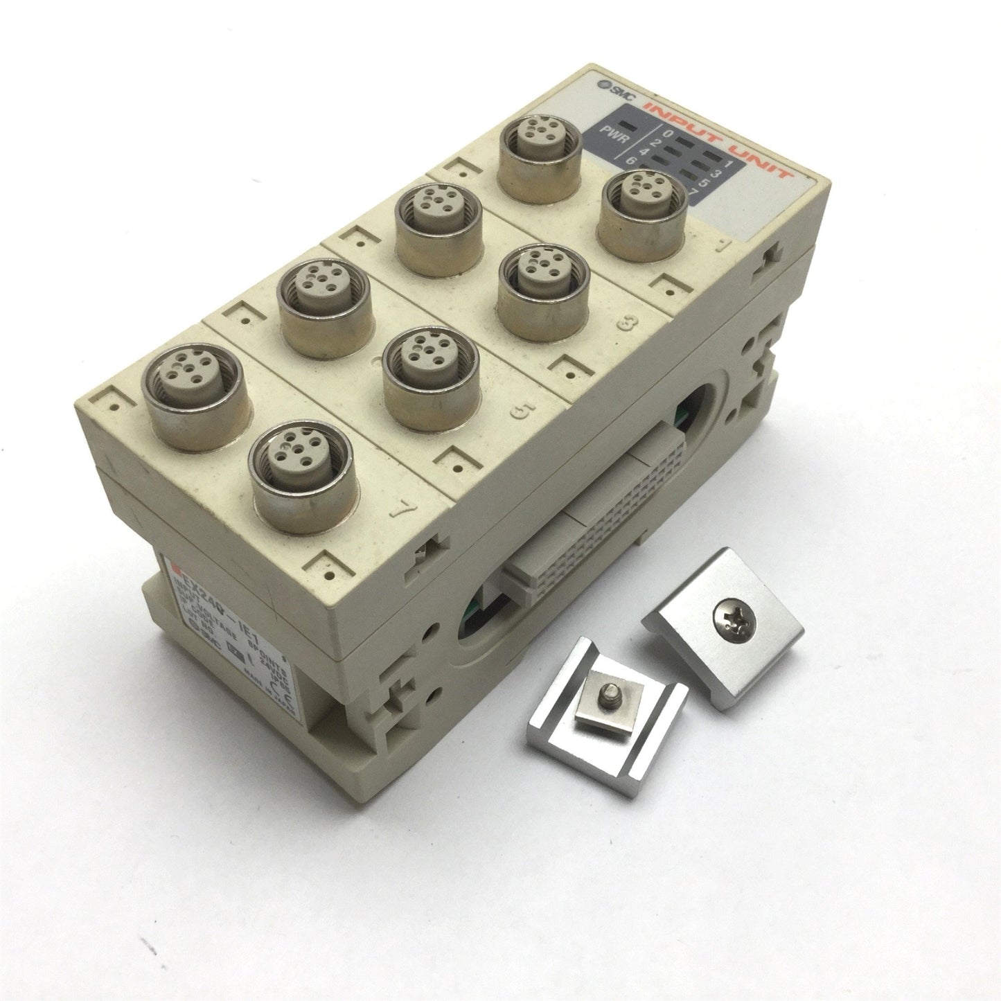 Used SMC EX240-IE1 Serial Interface Input Unit, 8x Input Points, Supply: 24VDC, 5-Pin