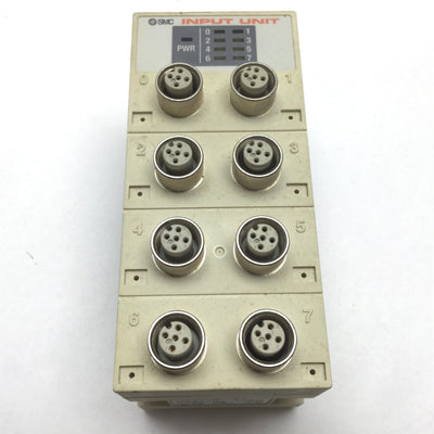 Used SMC EX240-IE1 Serial Interface Input Unit, 8x Input Points, Supply: 24VDC, 5-Pin