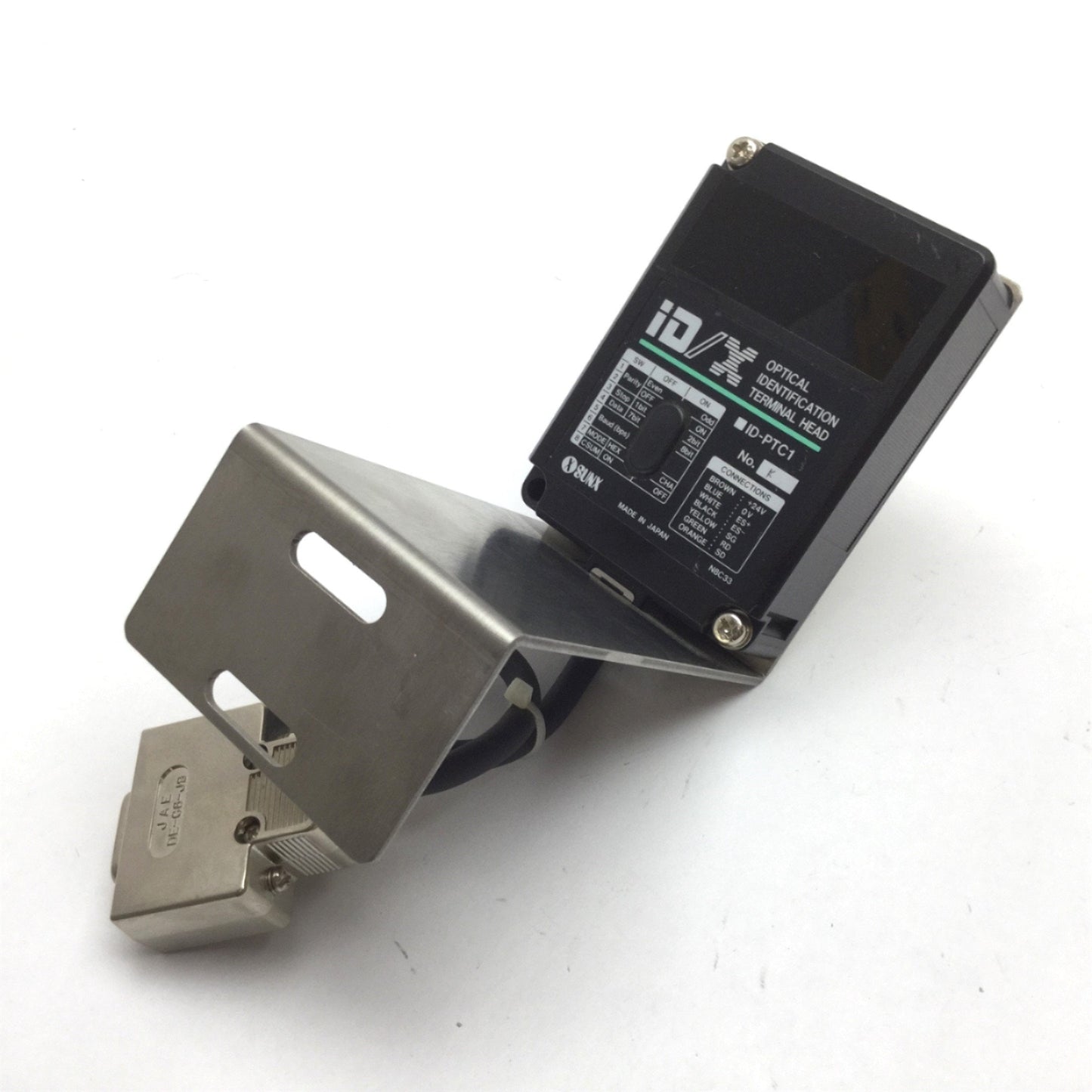 Used Sunx ID-PTC1 Optical Identification Terminal Head, Power: 24V, Connection: 9-Pin