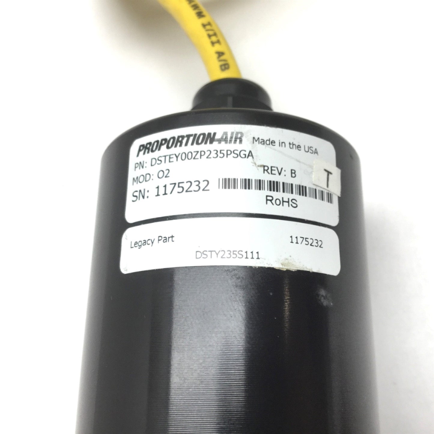 Used Proportion-Air DSTEY00ZP235PSGA Pressure Transducer, Signal: 0-10VDC, 1/4" NPT