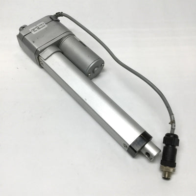 Used Midwest Motion MMP LA3-24V-40-A-150-P Linear Actuator 24VDC, 6" Stroke, .25"/sec