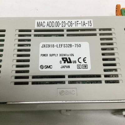 Used SMC JXC918-LEFS32B-750 Ethernet/IP Step Motor Motion Actuator Controller 24VDC