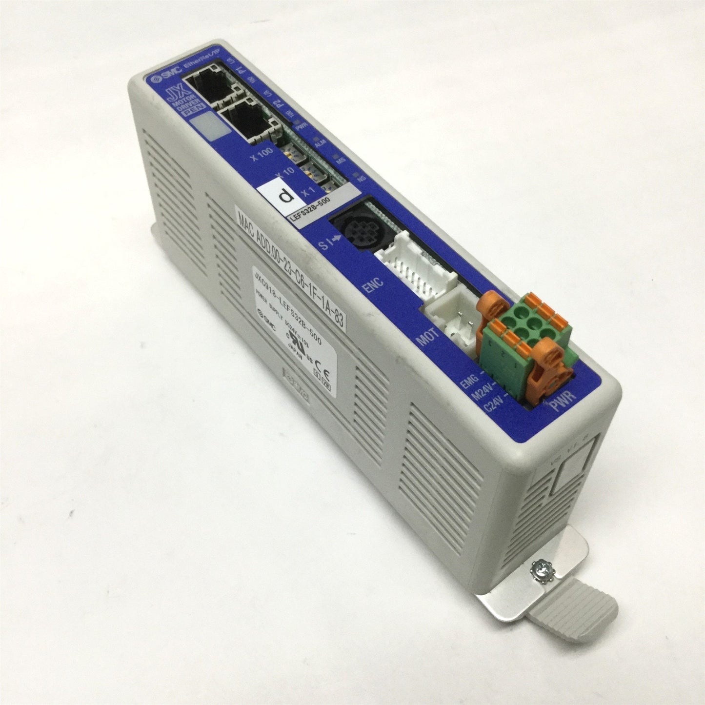 Used SMC JXC918-LEFS32B-500 Ethernet/IP Step Motor Motion Actuator Controller 24VDC