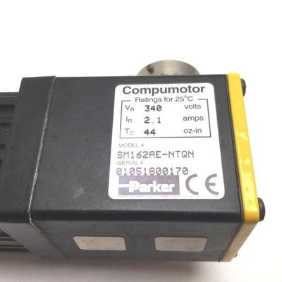 Used Parker SM162AE-NTQN Compumotor Servo Motor, Power: 340V 2.1A, Torque: 44 oz-in