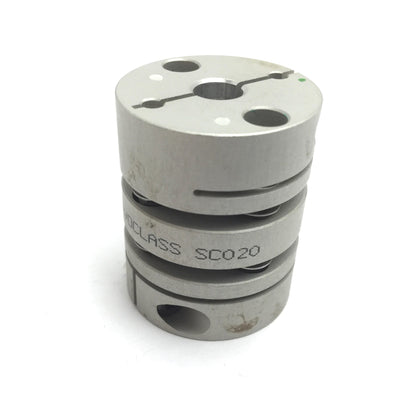 Used Zero Max SC020 Coupling, SC Series - Servo Class, ID: 0.25" to 0.25", L: 1.25"