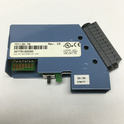 Used B&R Automation 7DI135.70 2003 Digital Input Module 4-Ch, 24VDC, Sensor/Encoder