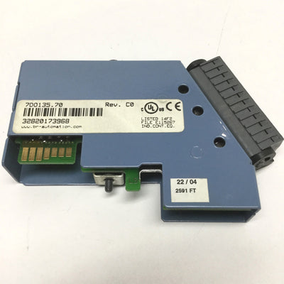 Used B&R Automation 7DO135.70 2003 Digital Output Module 4-Channel, 12-24VDC 0.1A FET