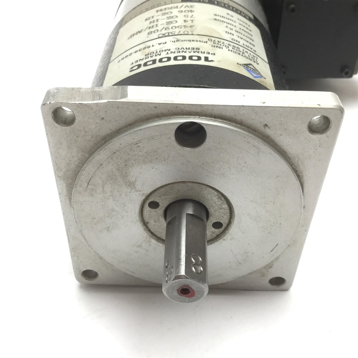 Used Aerotech 1075DC Permanent Magnet Servo Motor, Shaft Diameter: 0.5", NEMA 34