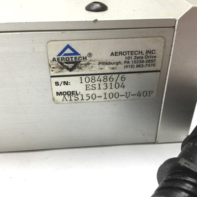 Used Aerotech ATS150-100-U-40P Linear Ball Screw Actuator, 100mm Travel, 4mm Lead