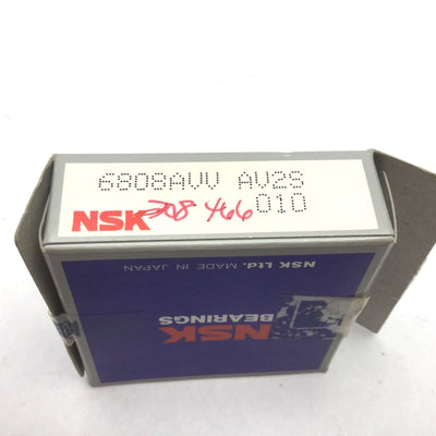 New NSK 6808AVV Bearing, Inside Diameter: 40mm, Outside Diameter: 52mm, 7mm Thick