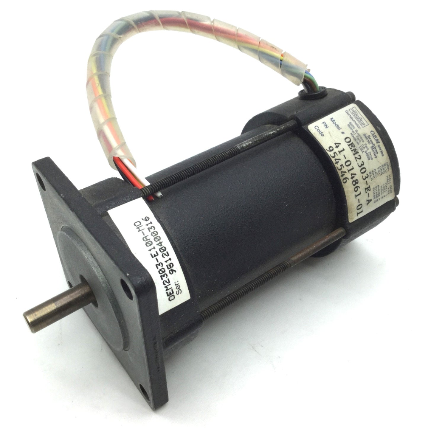 Used Parker OEM2303-E-A Servo Motor, Shaft: 0.25", NEMA 23 Mount, 188.3 oz-in, 70V