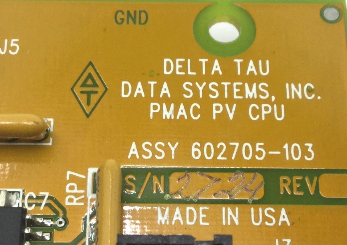 Used Delta Tau Data Systems 602705-103 PMAC PV CPU Daughter Board, V1.16C, 60MHz