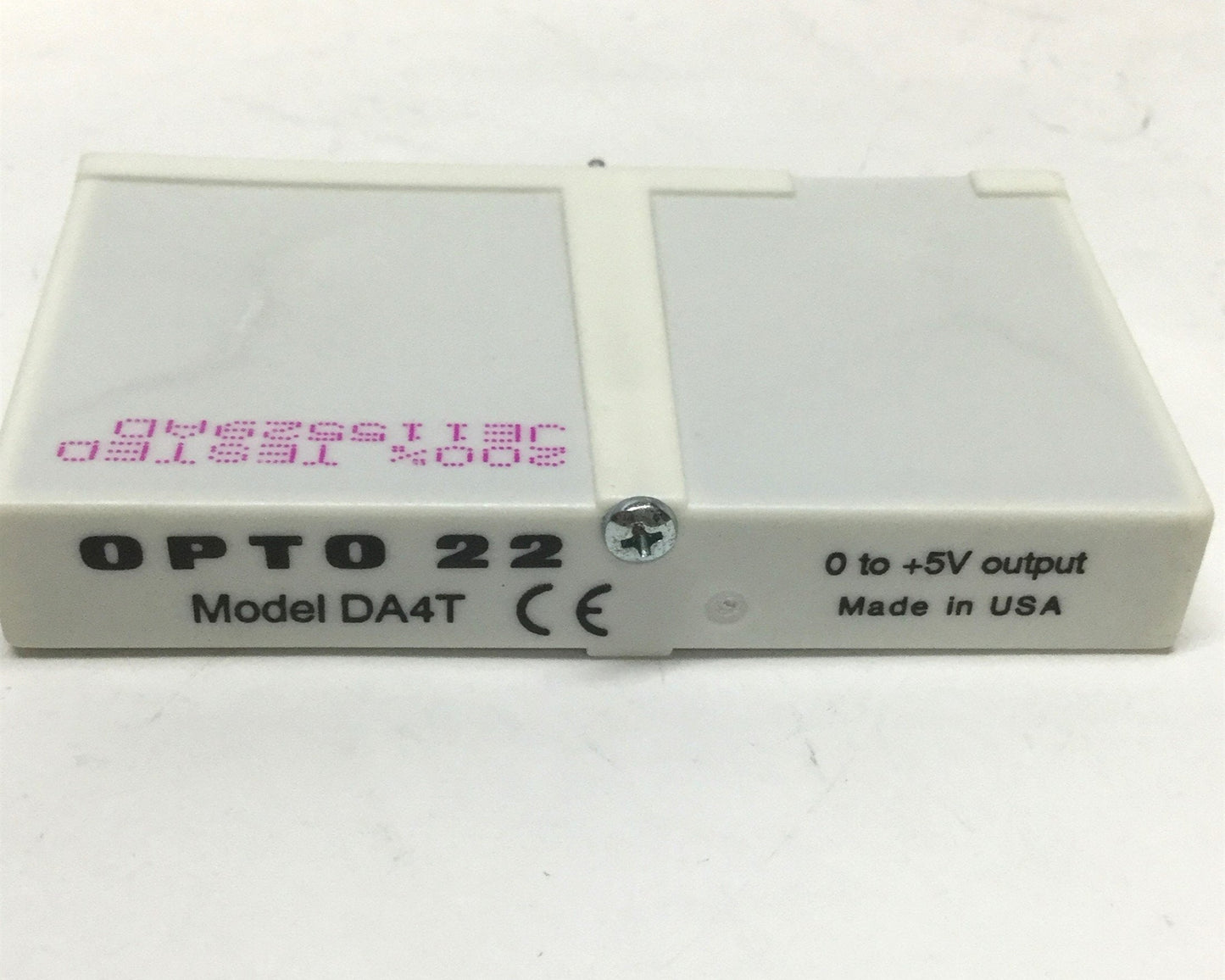 Used Opto 22 DA4T Analog Voltage Output I/O Module 0 to +5VDC 12-bit, G1 Rack Chassis