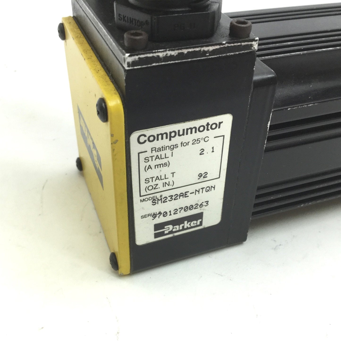 Used Parker SM232AE-NTQN Compumotor Torque Drive Servo Motor & Cables 92ozin NEMA 23