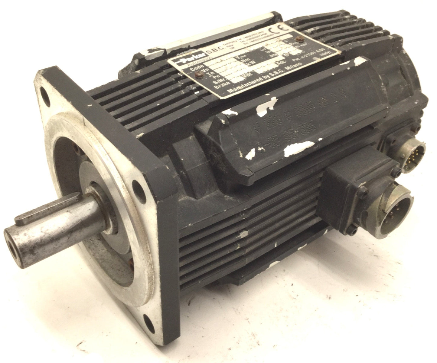 Used Parker MB Series Brushless Servo Motor MB1053002519164M Motor Shaft D: 3/4"