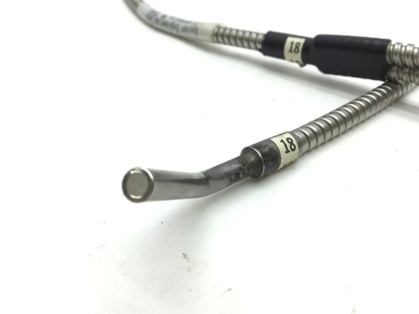 Used Banner BHA23S Stainless Steel Glass Fiber Optic Cable Probe: 4.8mm, Length: 3'