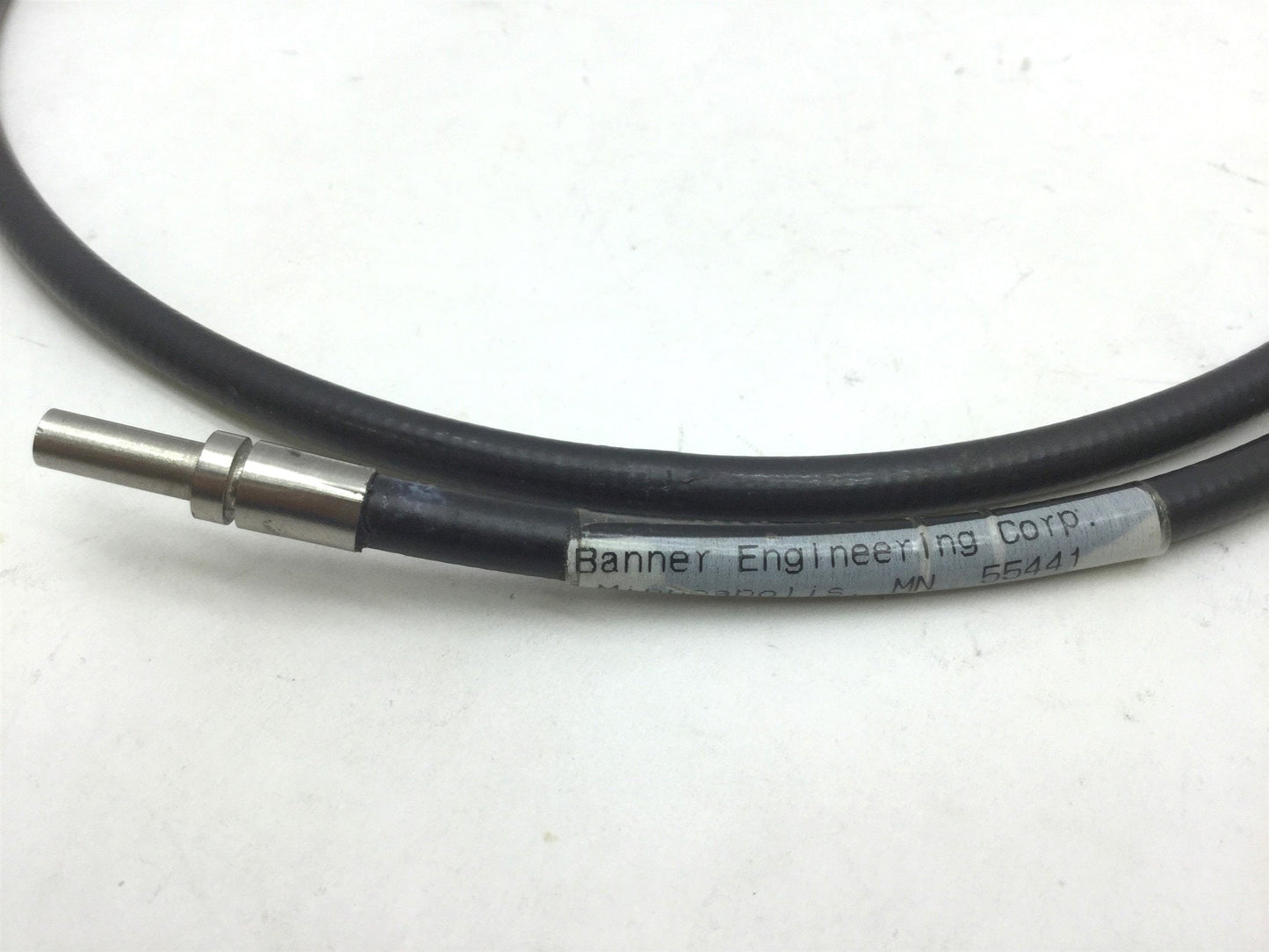 Used Banner IA23P Fiber Optic Right Angle Cables, Bundle: 3.2mm L:3' , *Damaged*