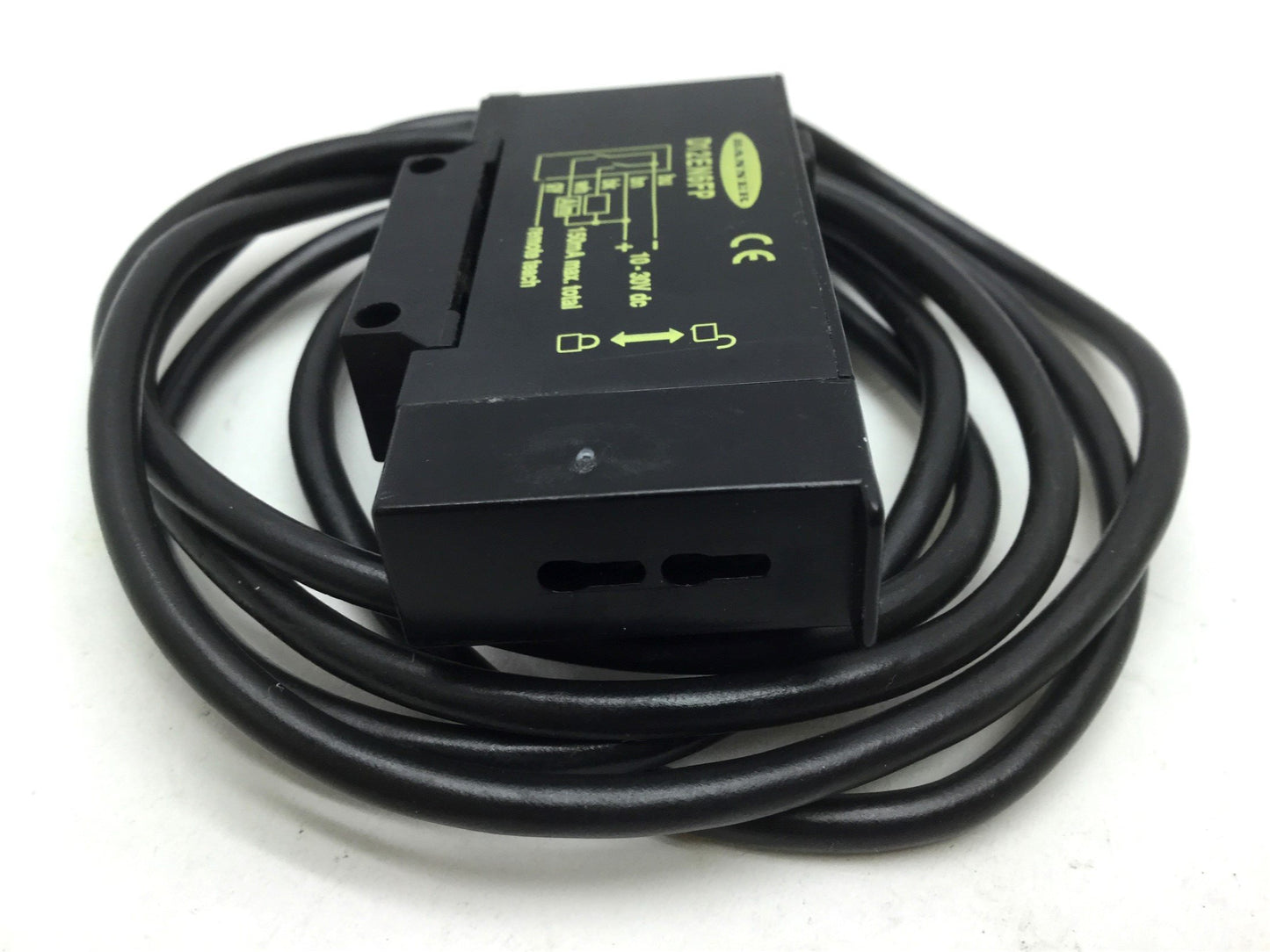 Used Banner D12EN6FP Fiber Optic Sensor Red LED 10-30VDC, Output: NPN