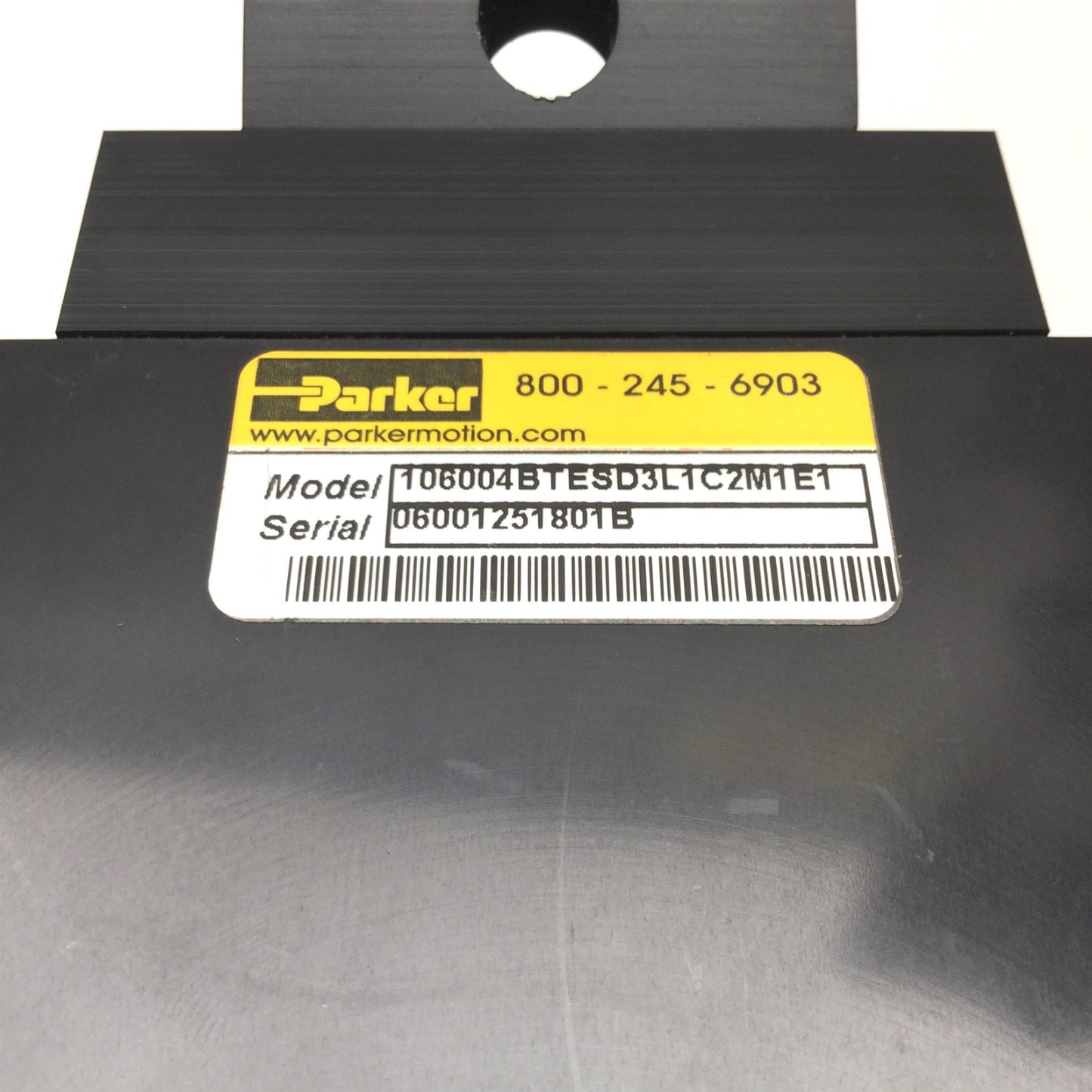 Used Parker 106004BTESD3L1C2M1E1 Ball Bearing Linear Positioner Stage, Travel: 4"