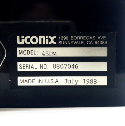 Used Liconix 45PM Laser/Photoelectric Power Meter, 2x BNC, 120VAC