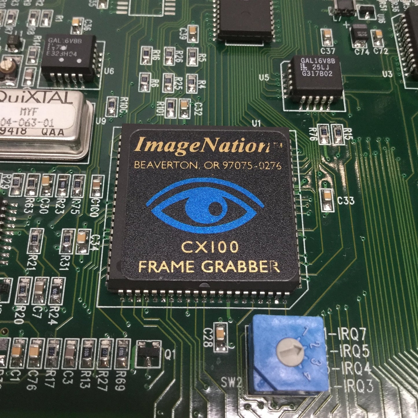 Used ImageNation CX100-10 Precision Video Frame Grabber Capture Card ISA Interface