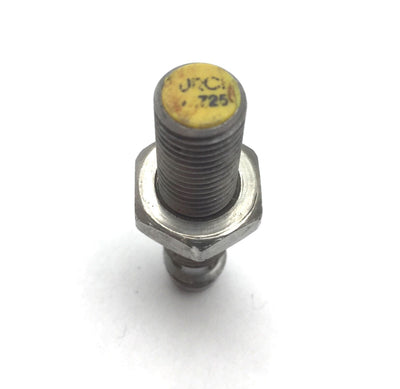 Used Turck 46725 Proximity Sensor, Barrel: M8x1, Voltage: 10-30VDC, Connection: 3-Pin