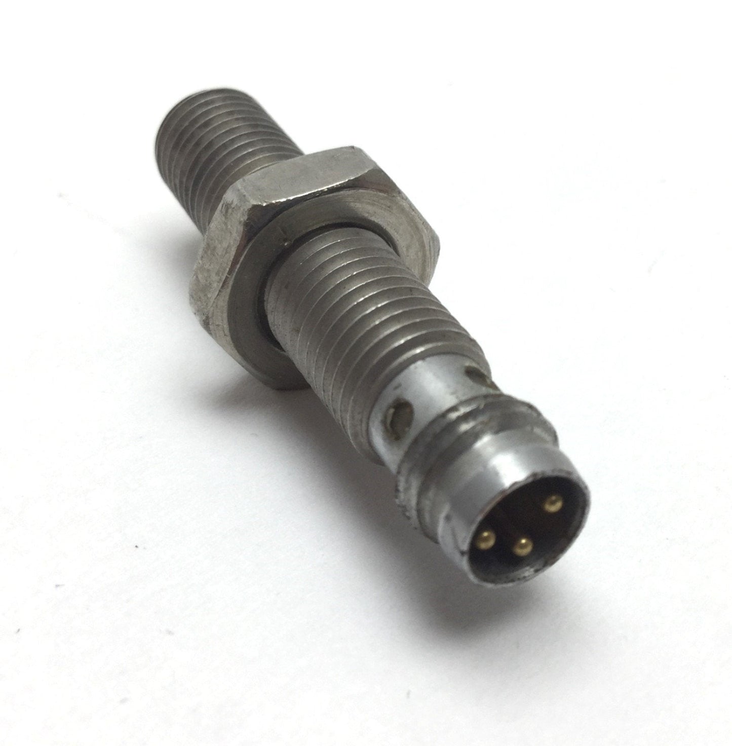 Used Turck 46725 Proximity Sensor, Barrel: M8x1, Voltage: 10-30VDC, Connection: 3-Pin