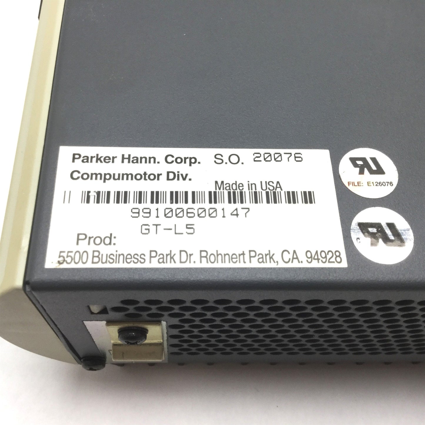 Used Parker GT-L5 Gemini Stepper Drive, Input Power: 95-132VAC 1-Phase 50/60Hz