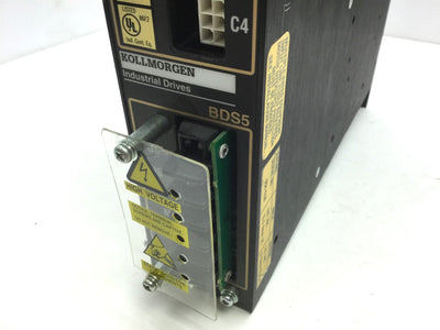 Used Kollmorgen BDS5A-106-40000 Servo Drive, Input: 140VDC 9A, Out: 115VAC 6A