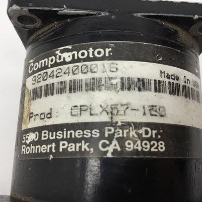 Used Parker CPLX57-120 Compumotor Dual-Shaft Stepper Motor, NEMA 23, 0.25" Shaft