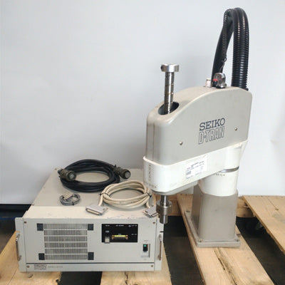 Used SEIKO TT8550 D-TRAN SCARA Robot Arm & SC-310 Controller 4-Axis 550mm Arm w/Cable