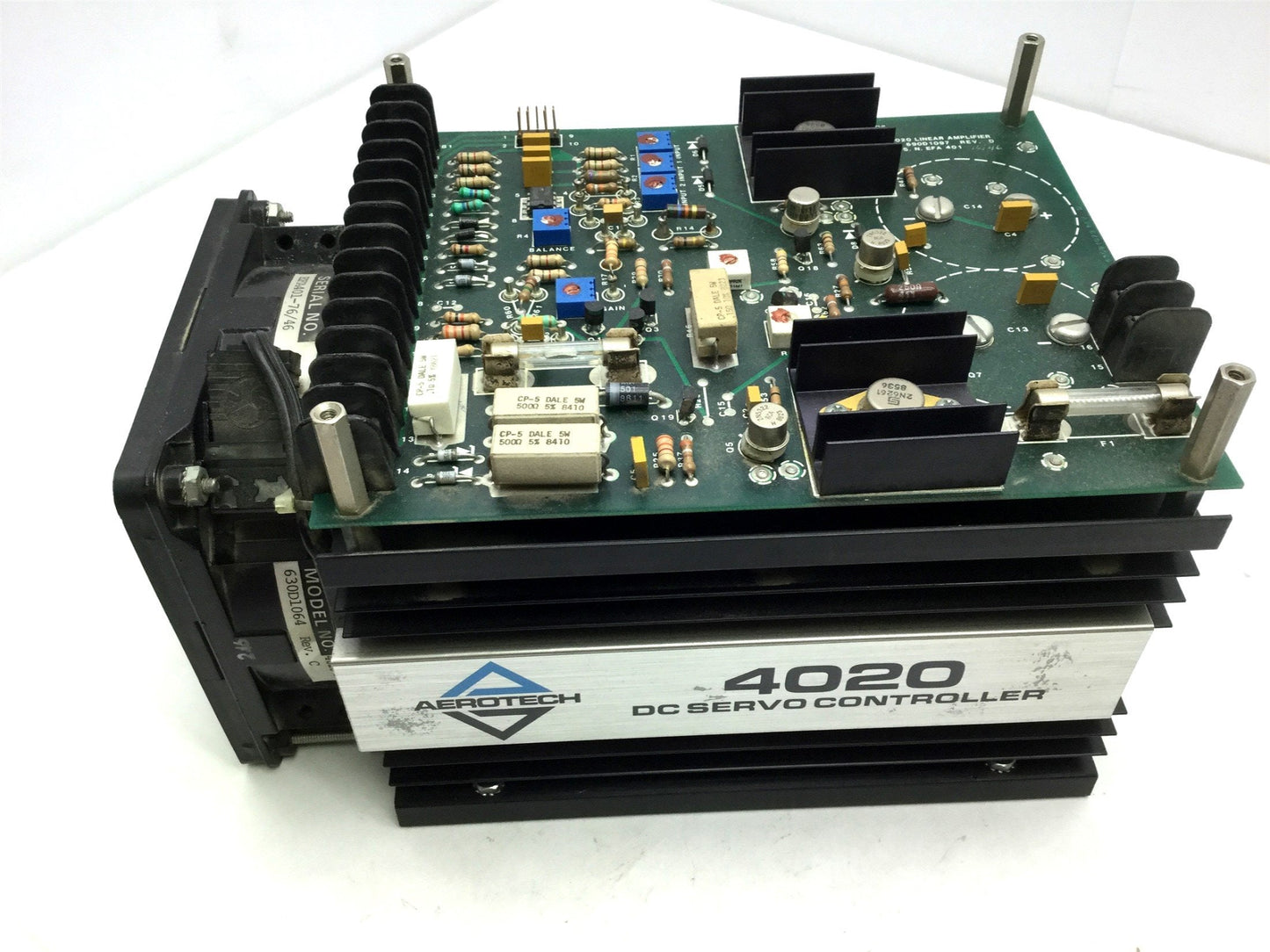 Used Aerotech 4020 Rev D Linear Servo Amplifier, DC Motors, 1 Phase, 40V 20A 1000W