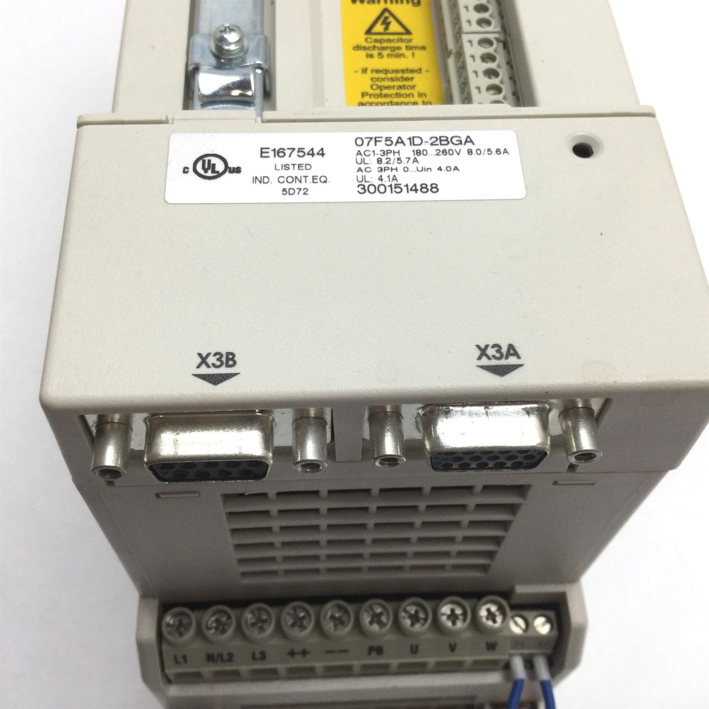 Used KEB 07F5A1D-2BGA Combivert Inverter AC Drive, Input: 1-3 Phase 180-260VAC