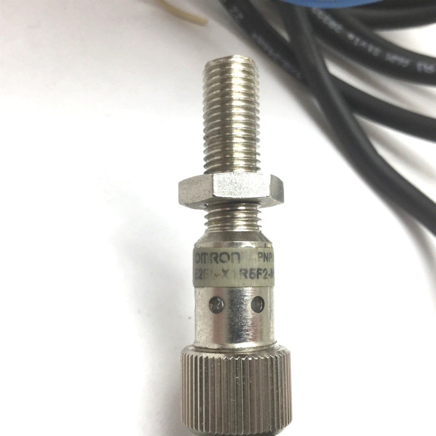 Used Omron E2EL-X1R5F2-M1 Inductive Proximity Sensor, Range: 1.5mm, PNP N/C