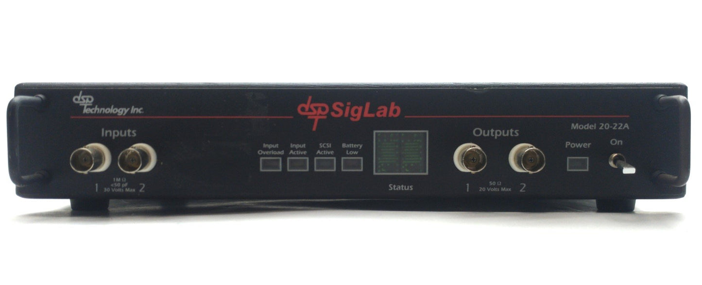 Used DSP Technology SigLab 20-22A Dynamic Signal Analyzer 50kHz Bandwidth 2In 2Out