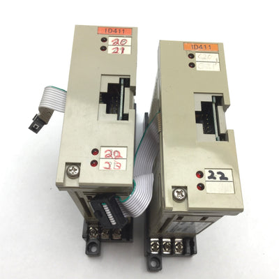 Used Lot of 2 Omron 3G2A3-ID411 PLC I/O Input Module, 4x Inputs, Rating: 12-48VDC