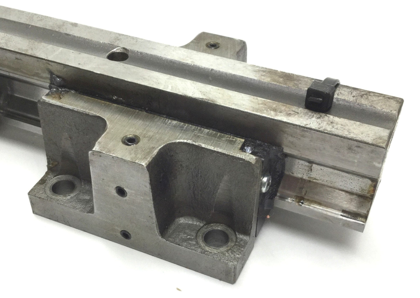 Used 220mm Linear Rail w/ 2x 70 x 70mm Stage Ball Bearing Slides, 50 x 50mm Mounting