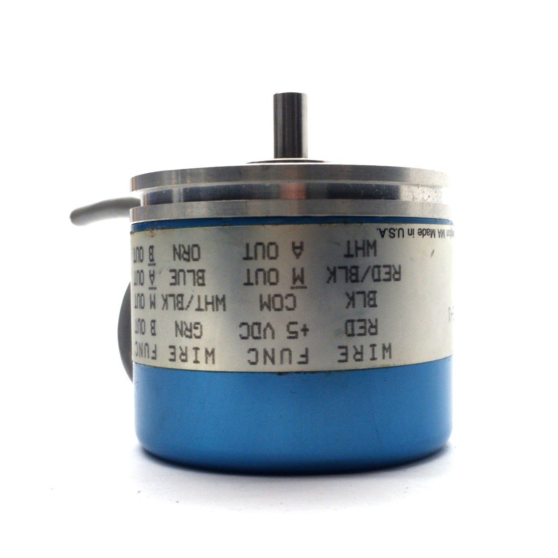 Used DATAMETRICS LS0-1270-5SE-1 Rotary Encoder, Shaft Diameter 1/4", 5VDC