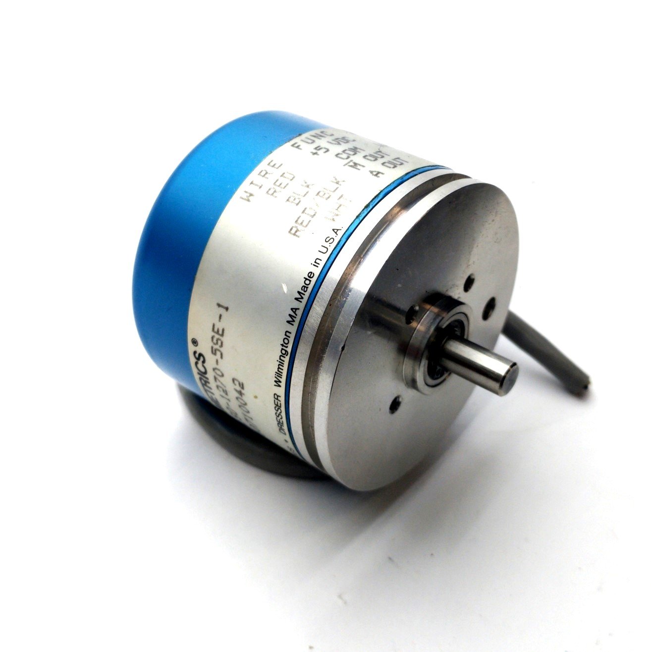 Used DATAMETRICS LS0-1270-5SE-1 Rotary Encoder, Shaft Diameter 1/4", 5VDC