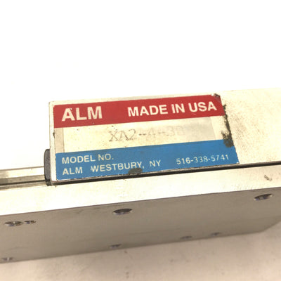 Used Alm XA2-4-3B Ball Bearing Slide Stage, Travel: 3", W: 2", L: 4" Max: 348LBS