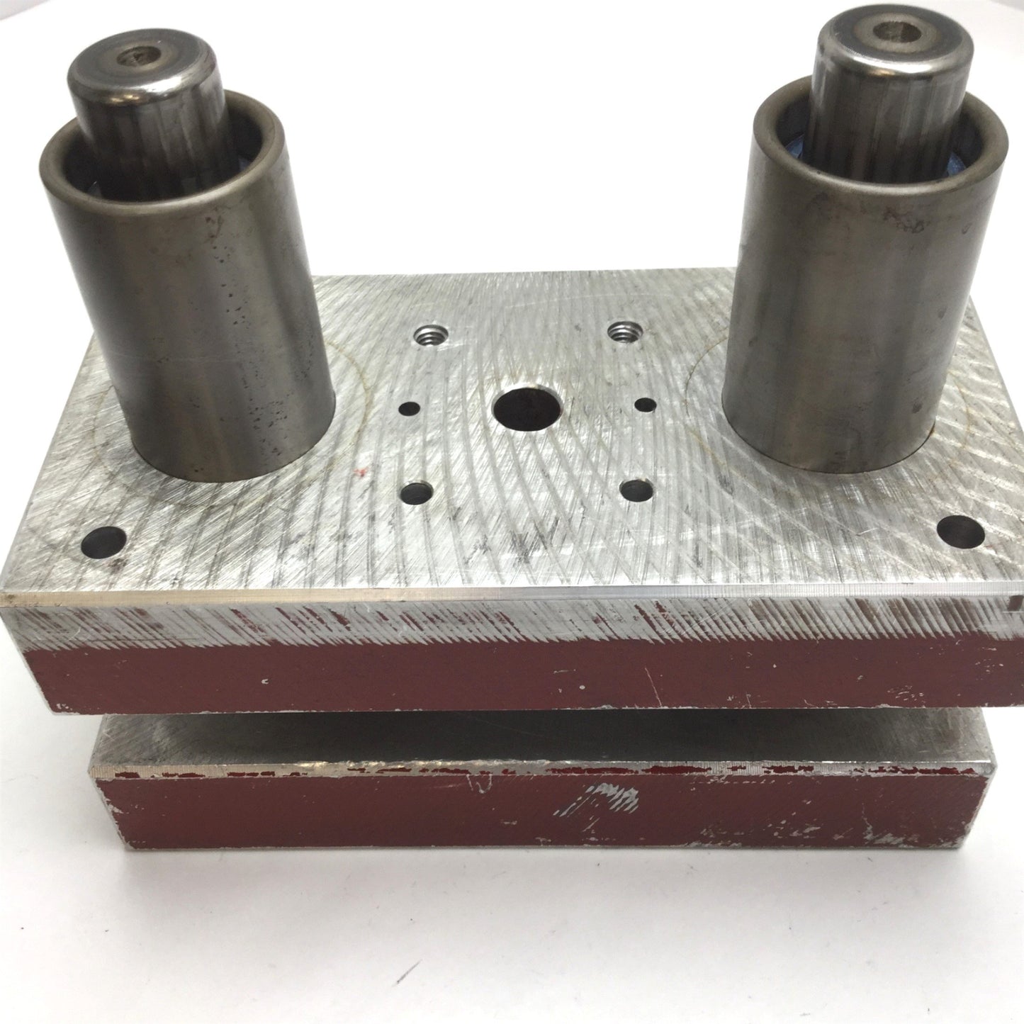 Used Ball Bearing Die Press Set, Table: 3.25" x 4", Throat: 0.94", ID: 0.56"