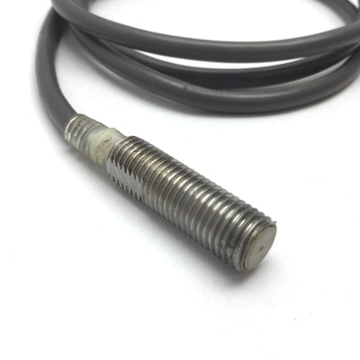 Used Omron E2E-X1R5E1 Proximity Sensor, Range: 1.5mm, Voltage: 12-24VDC, M8x1