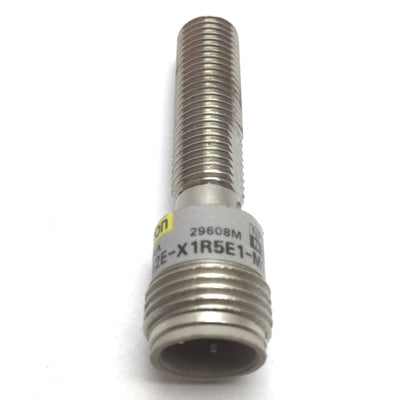 Used Omron E2E-X1R5E1-M1 Inductive Proximity Sensor, Range: 1.5mm, Voltage: 12-24VDC