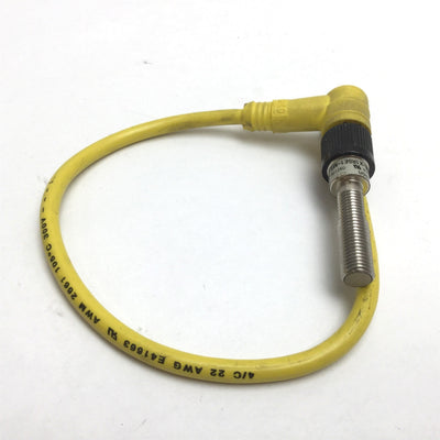 Used Omron E2E-X1R5E1-M1 Inductive Proximity Sensor, Range: 1.5mm, With 90ø Cable