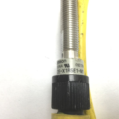 Used Omron E2E-X1R5E1-M1 Inductive Proximity Sensor, Range: 1.5mm, With 90ø Cable