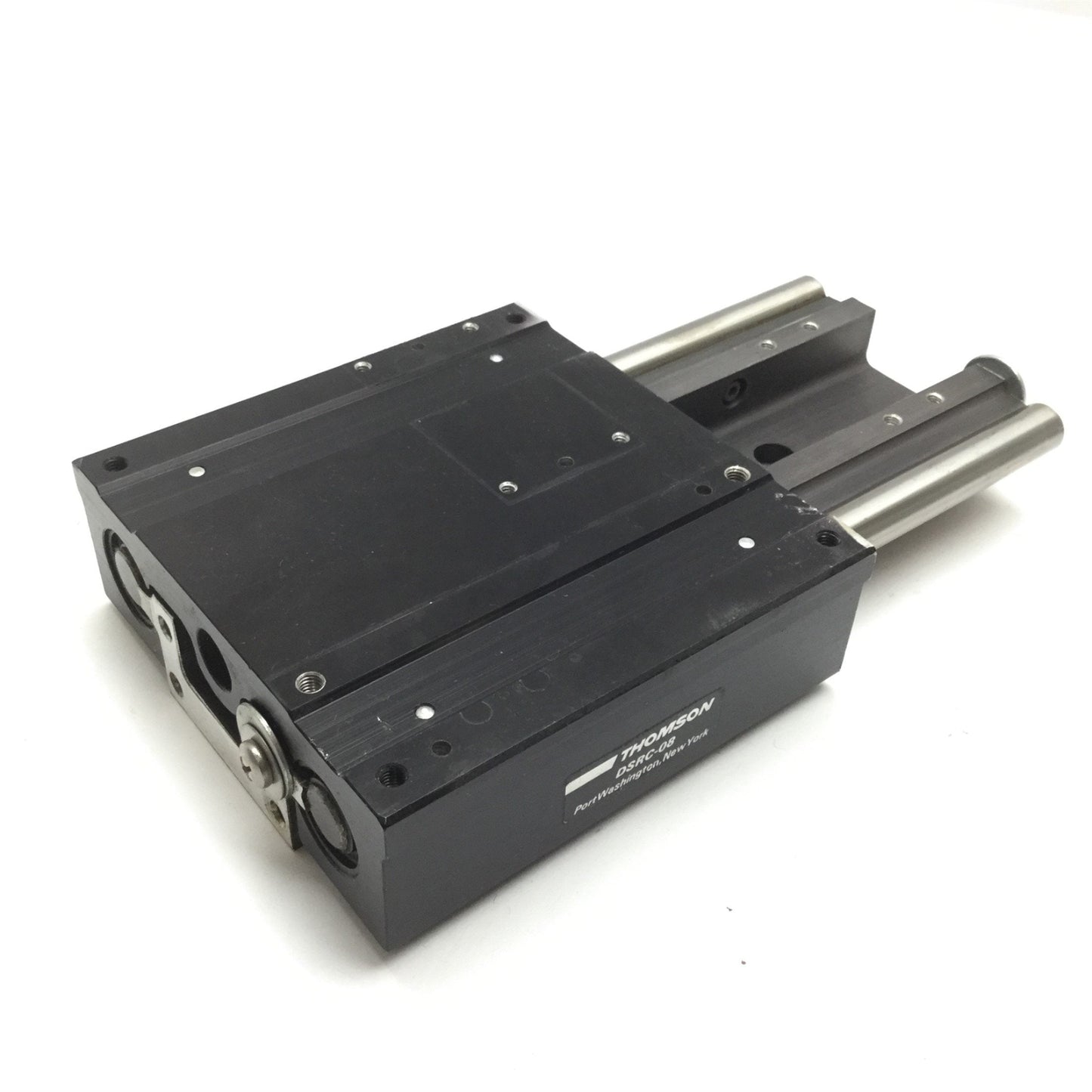 Used Thomson DSRA-08 Dual Shaft Rail Linear Guide with DSRC-08 Carriage, Travel: 3.4"