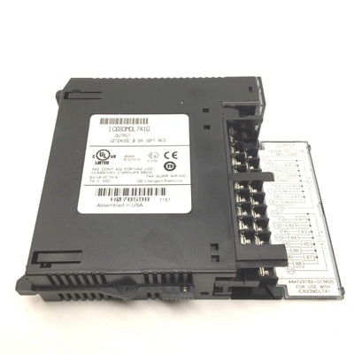 Used Ge Fanuc IC693MDL741G Series 90-30 Output Module, 12/24VDC, 0.5A, 16PT, NEG