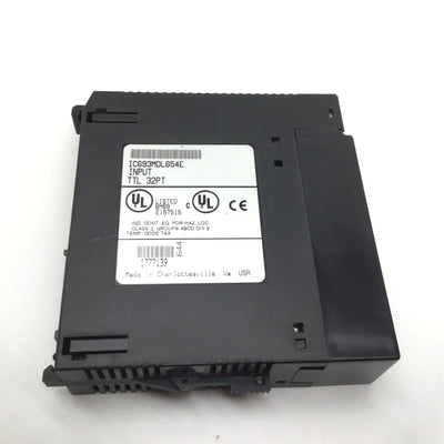 Used Ge Fanuc IC693MDL654E Input Module, Input: 5/12VDC, TTL 32PT, Missing Cover