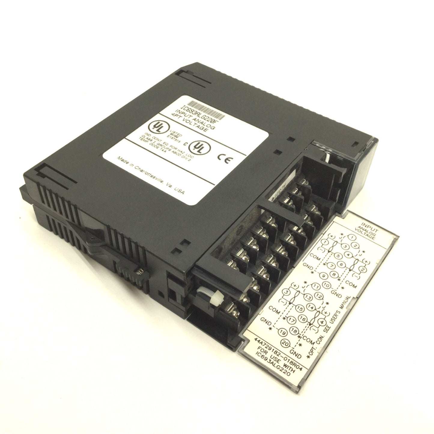 Used GE Fanuc IC693ALG220F PLC Analog Input Module, 4 Points, Voltage: -10 to +10VDC