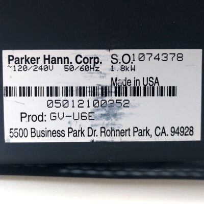 Used Parker GV-U6E Gemini Servo Motor Drive/Amplifier Out: 170/340VDC In: 120/240VAC